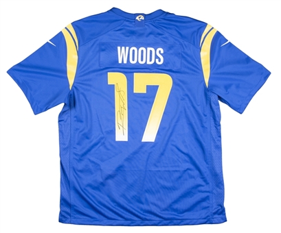 Robert Woods Signed Retail Model Los Angeles Rams Blue Jersey (Rams COA)
